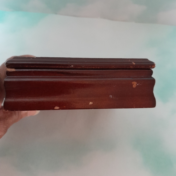 Cherry Wood Heart Shaped Jewelry Box Size:OS Unknown - Picture 5 of 7